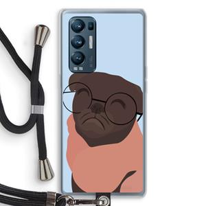 CaseCompany Ludo: Oppo Find X3 Neo Transparant Hoesje met koord