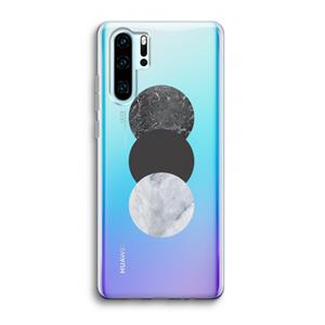 CaseCompany Marmeren cirkels: Huawei P30 Pro Transparant Hoesje