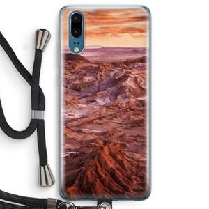 CaseCompany Mars: Huawei P20 Transparant Hoesje met koord