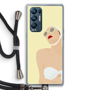 CaseCompany Summer: Oppo Find X3 Neo Transparant Hoesje met koord