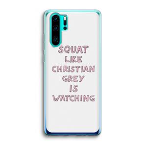 CaseCompany Christian Grey: Huawei P30 Pro Transparant Hoesje