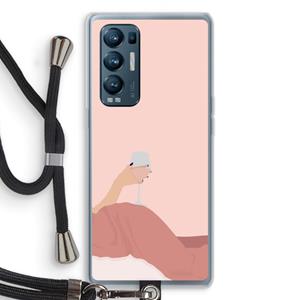CaseCompany Wine: Oppo Find X3 Neo Transparant Hoesje met koord