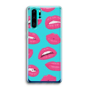 CaseCompany Bite my lip: Huawei P30 Pro Transparant Hoesje