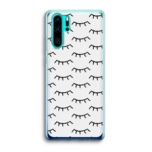 CaseCompany Wimpers: Huawei P30 Pro Transparant Hoesje
