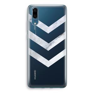 CaseCompany Marmeren pijlen: Huawei P20 Transparant Hoesje