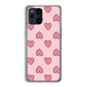 CaseCompany Ondersteboven verliefd: Oppo Find X3 Pro Transparant Hoesje
