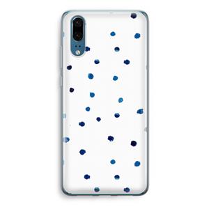 CaseCompany Blauwe stippen: Huawei P20 Transparant Hoesje
