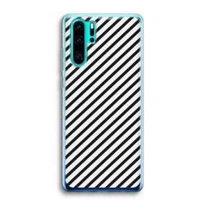 CaseCompany Strepen zwart-wit: Huawei P30 Pro Transparant Hoesje