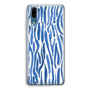 CaseCompany Blauwe nerven: Huawei P20 Transparant Hoesje