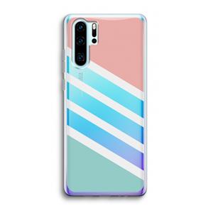 CaseCompany Strepen pastel: Huawei P30 Pro Transparant Hoesje