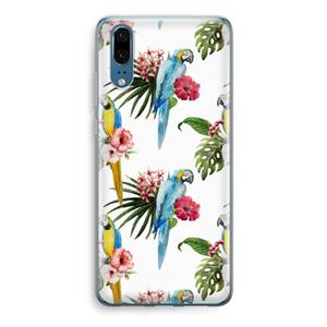 CaseCompany Kleurrijke papegaaien: Huawei P20 Transparant Hoesje