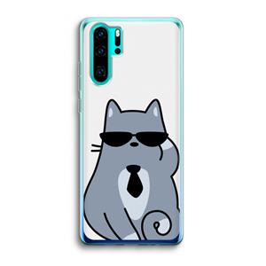 CaseCompany Cool cat: Huawei P30 Pro Transparant Hoesje