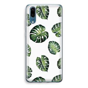 CaseCompany Tropische bladeren: Huawei P20 Transparant Hoesje