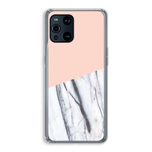 CaseCompany A touch of peach: Oppo Find X3 Pro Transparant Hoesje