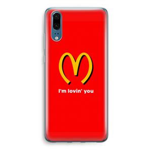 CaseCompany I'm lovin' you: Huawei P20 Transparant Hoesje