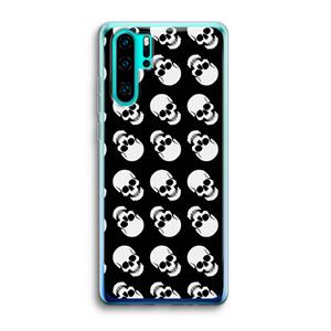 CaseCompany Musketon Skulls: Huawei P30 Pro Transparant Hoesje