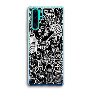 CaseCompany Vexx Black Mixtape: Huawei P30 Pro Transparant Hoesje