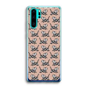 CaseCompany Zwarte poes: Huawei P30 Pro Transparant Hoesje