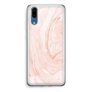 CaseCompany Peach bath: Huawei P20 Transparant Hoesje
