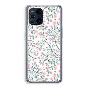 CaseCompany Sierlijke bloemen: Oppo Find X3 Pro Transparant Hoesje
