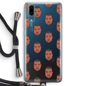 CaseCompany Kanye Call Me℃: Huawei P20 Transparant Hoesje met koord