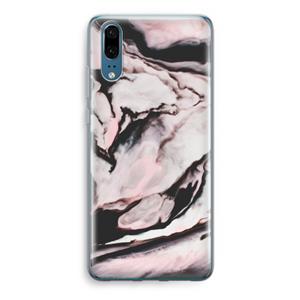 CaseCompany Roze stroom: Huawei P20 Transparant Hoesje