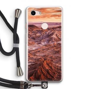 CaseCompany Mars: Pixel 3 Transparant Hoesje met koord