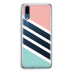 CaseCompany Strepen pastel: Huawei P20 Transparant Hoesje