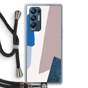 CaseCompany Lapis: Oppo Find X3 Neo Transparant Hoesje met koord