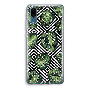 CaseCompany Geometrische jungle: Huawei P20 Transparant Hoesje
