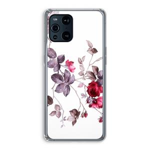 CaseCompany Mooie bloemen: Oppo Find X3 Pro Transparant Hoesje