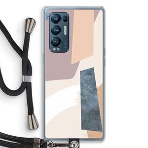CaseCompany Luca: Oppo Find X3 Neo Transparant Hoesje met koord