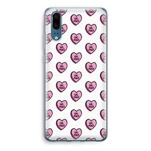 CaseCompany GIRL POWER: Huawei P20 Transparant Hoesje