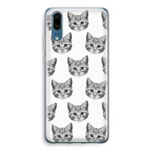 CaseCompany Kitten: Huawei P20 Transparant Hoesje