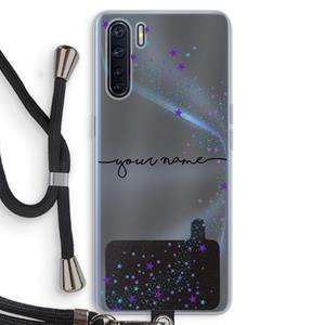 CaseCompany Sterren: Oppo A91 Transparant Hoesje met koord