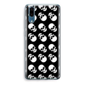 CaseCompany Musketon Skulls: Huawei P20 Transparant Hoesje