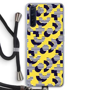 CaseCompany 8-bit N°3: Oppo A91 Transparant Hoesje met koord