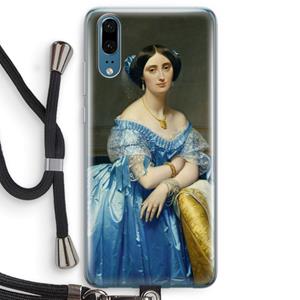 CaseCompany Eleonore: Huawei P20 Transparant Hoesje met koord