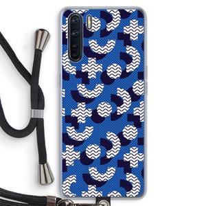 CaseCompany 8-bit N°5: Oppo A91 Transparant Hoesje met koord