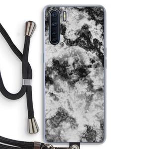 CaseCompany Onweer: Oppo A91 Transparant Hoesje met koord