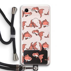 CaseCompany Blub: Pixel 3 Transparant Hoesje met koord