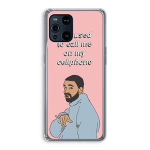 CaseCompany Hotline bling: Oppo Find X3 Pro Transparant Hoesje