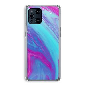 CaseCompany Zweverige regenboog: Oppo Find X3 Pro Transparant Hoesje