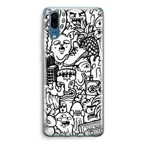 CaseCompany Vexx Mixtape #2: Huawei P20 Transparant Hoesje