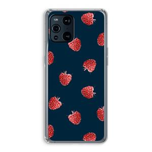CaseCompany Framboosjes: Oppo Find X3 Pro Transparant Hoesje