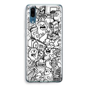 CaseCompany Vexx City #2: Huawei P20 Transparant Hoesje