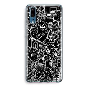 CaseCompany Vexx Black City : Huawei P20 Transparant Hoesje