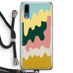 CaseCompany Baar B: Huawei P20 Transparant Hoesje met koord