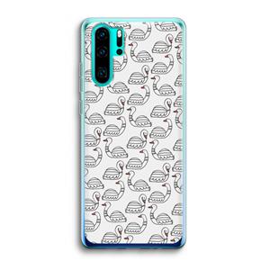 CaseCompany Zwanen: Huawei P30 Pro Transparant Hoesje