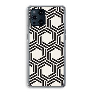 CaseCompany Geometrisch patroon: Oppo Find X3 Pro Transparant Hoesje